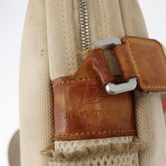 Authentic LOUIS VUITTON Damier Geant LV Cup Weatherly Bag White M80637 LV - Picture 16 of 16